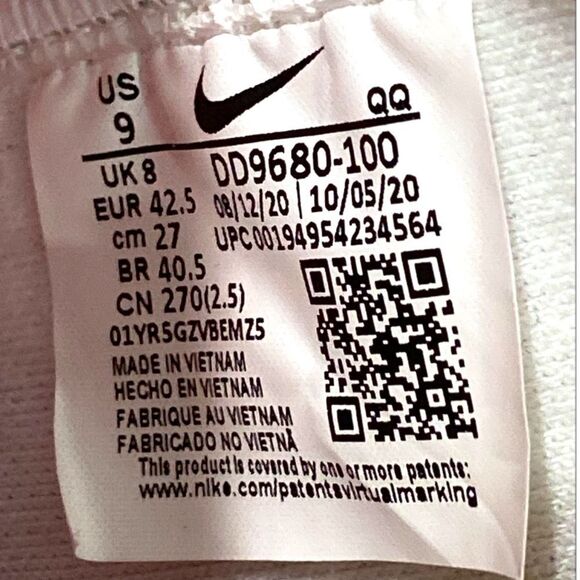 Nike Blazer Mid 77 Vintage White Burlap Hightop Basketball Sneakers Size 9 - Picture 8 of 16